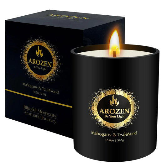 Mahogany & Teakwood Scented Candles Gift Box